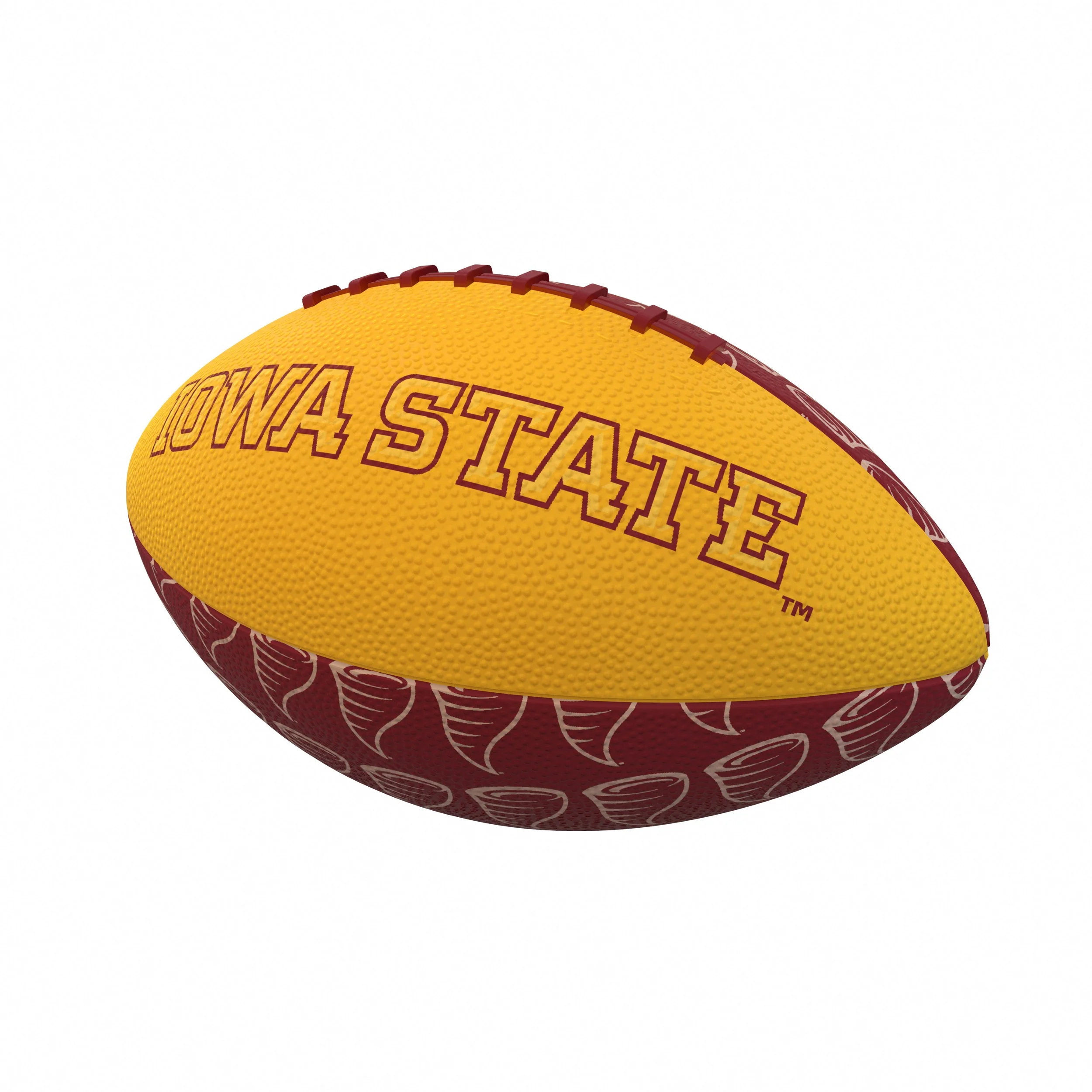 Iowa State Repeating Mini-Size Rubber Football