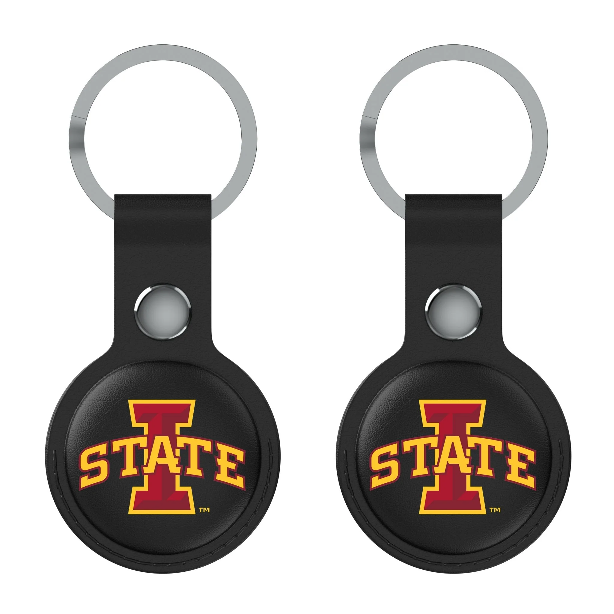 Iowa State University Cyclones Insignia Black Airtag Holder 2-Pack - Image 2