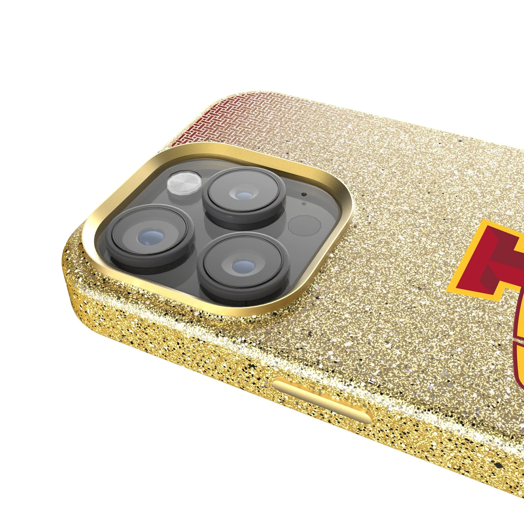 Iowa State University Cyclones Linen Bling Phone Case for Apple iPhone - Image 4