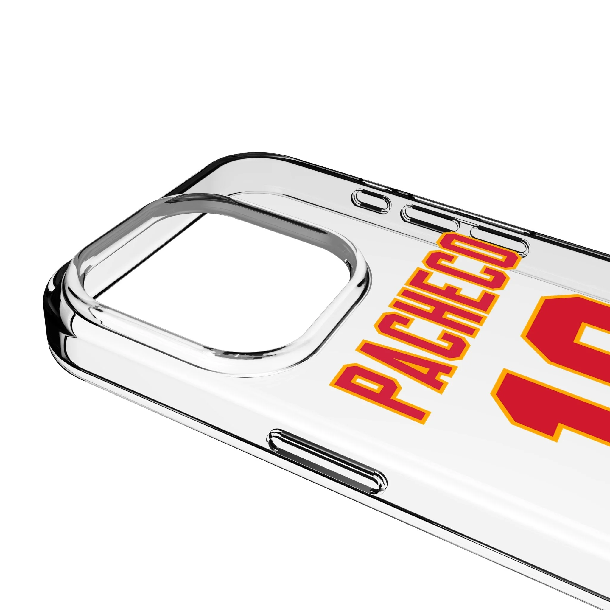 Isiah Pacheco Kansas City Chiefs 10 Game Tactic Clear Phone Case for Apple iPhone - Image 3