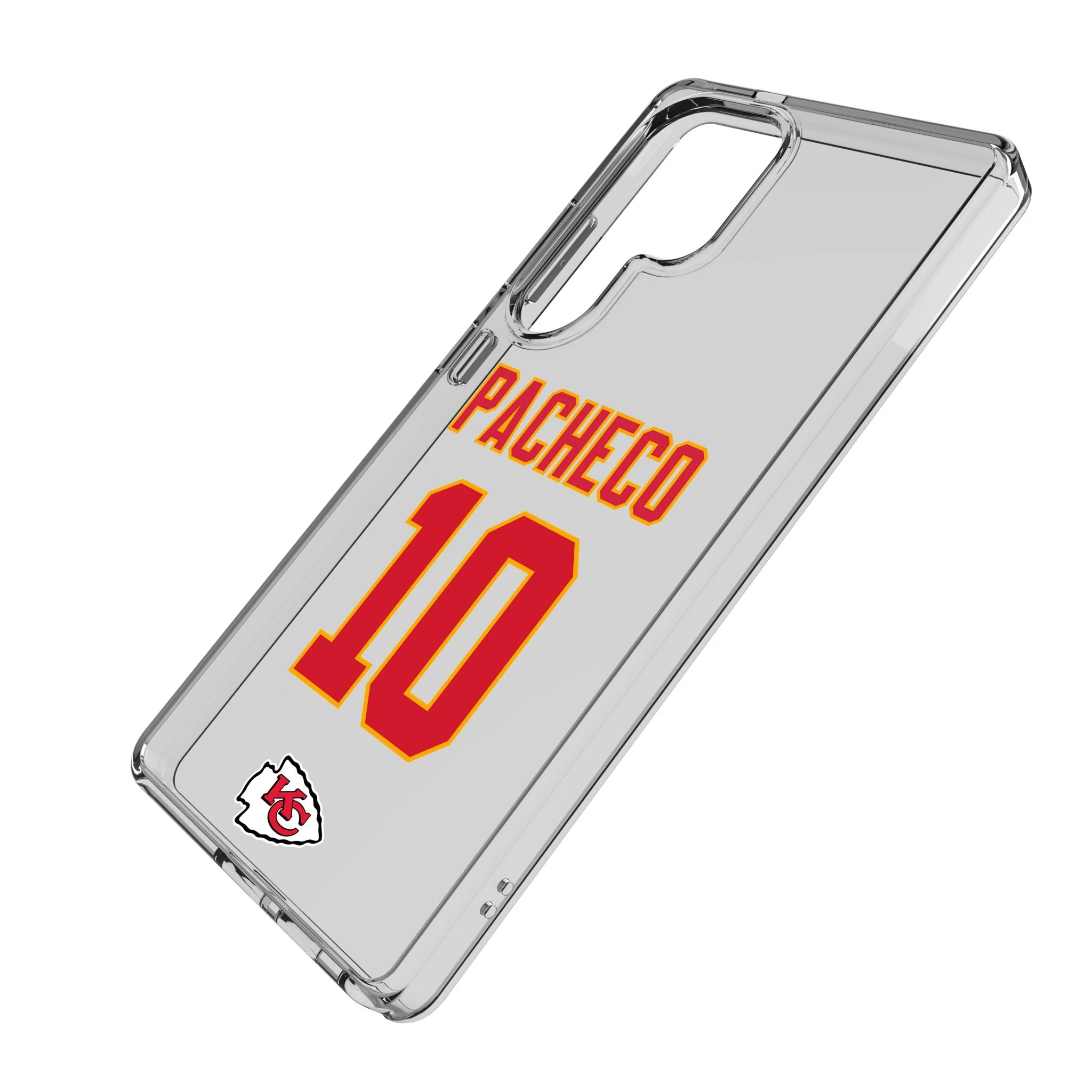 Isiah Pacheco Kansas City Chiefs 10 Game Tactic Clear Phone Case for Samsung Galaxy - Image 2