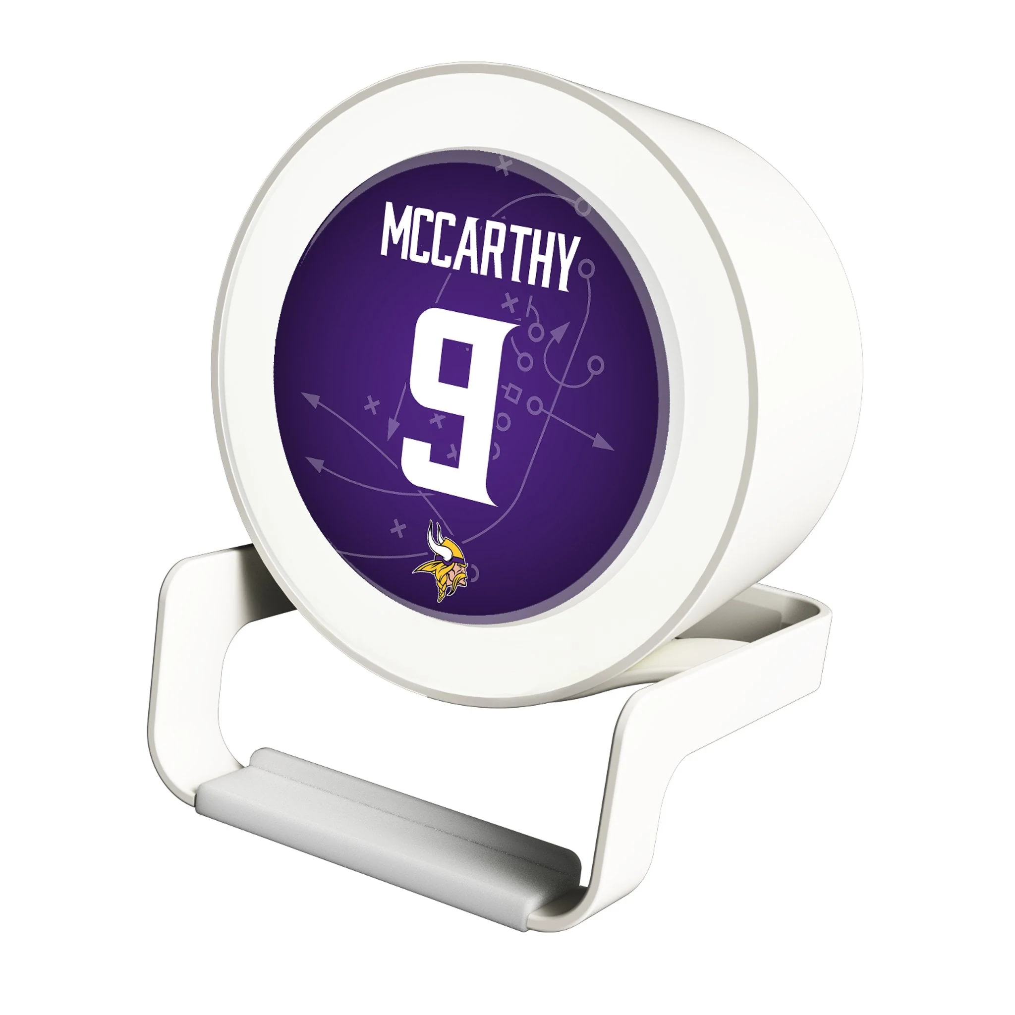 J.J. McCarthy Minnesota Vikings 9 Game Tactic Night Light Charger and Bluetooth Speaker