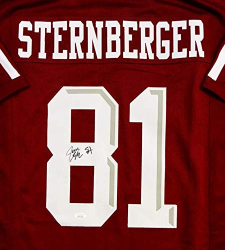 Jace Sternberger Autographed Maroon College Style Jersey- JSA Witnessed Auth *8 - Image 3