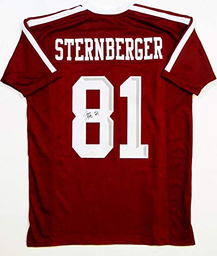 Jace Sternberger Autographed Maroon College Style Jersey- JSA Witnessed Auth *8 - Image 4