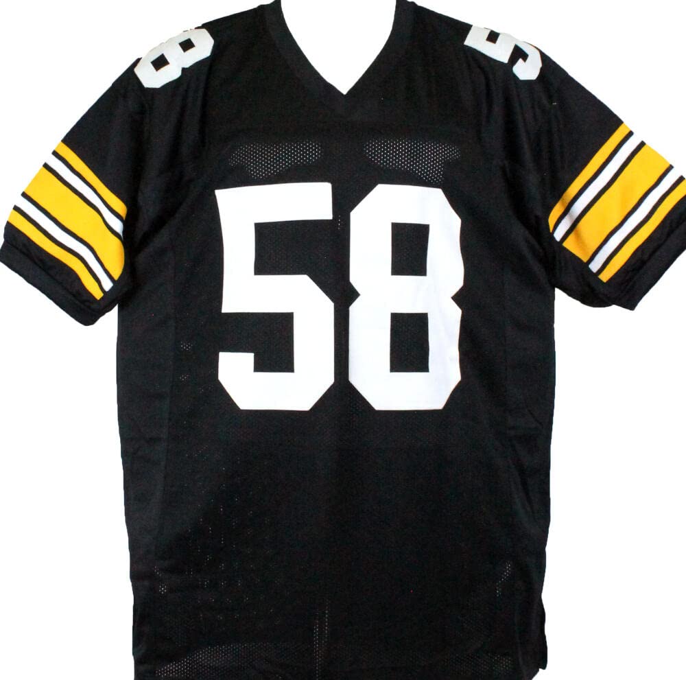 Jack Lambert Autographed Black Pro Style Jersey w/HOF-Beckett W Hologram Black - Image 2