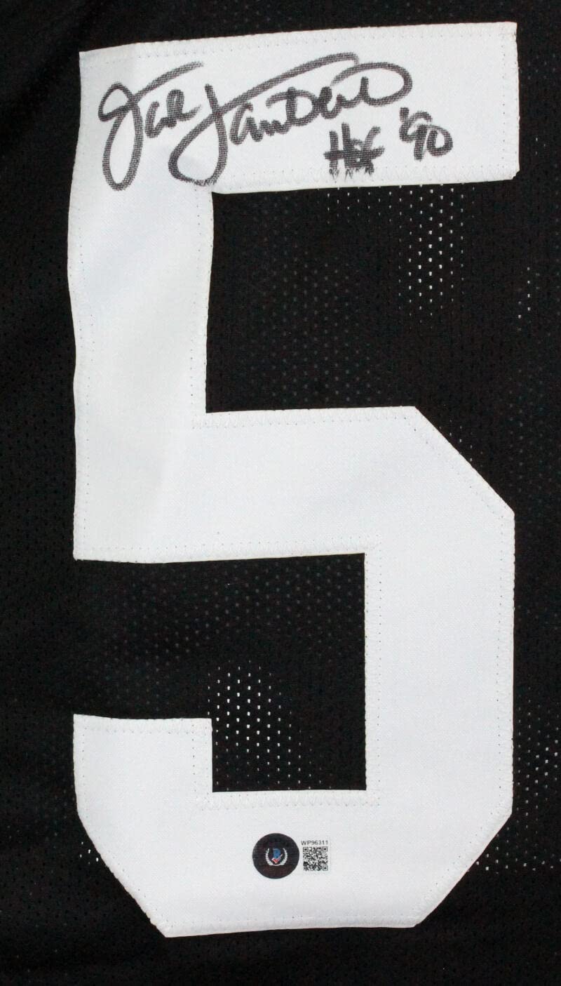 Jack Lambert Autographed Black Pro Style Jersey w/HOF-Beckett W Hologram Black - Image 3