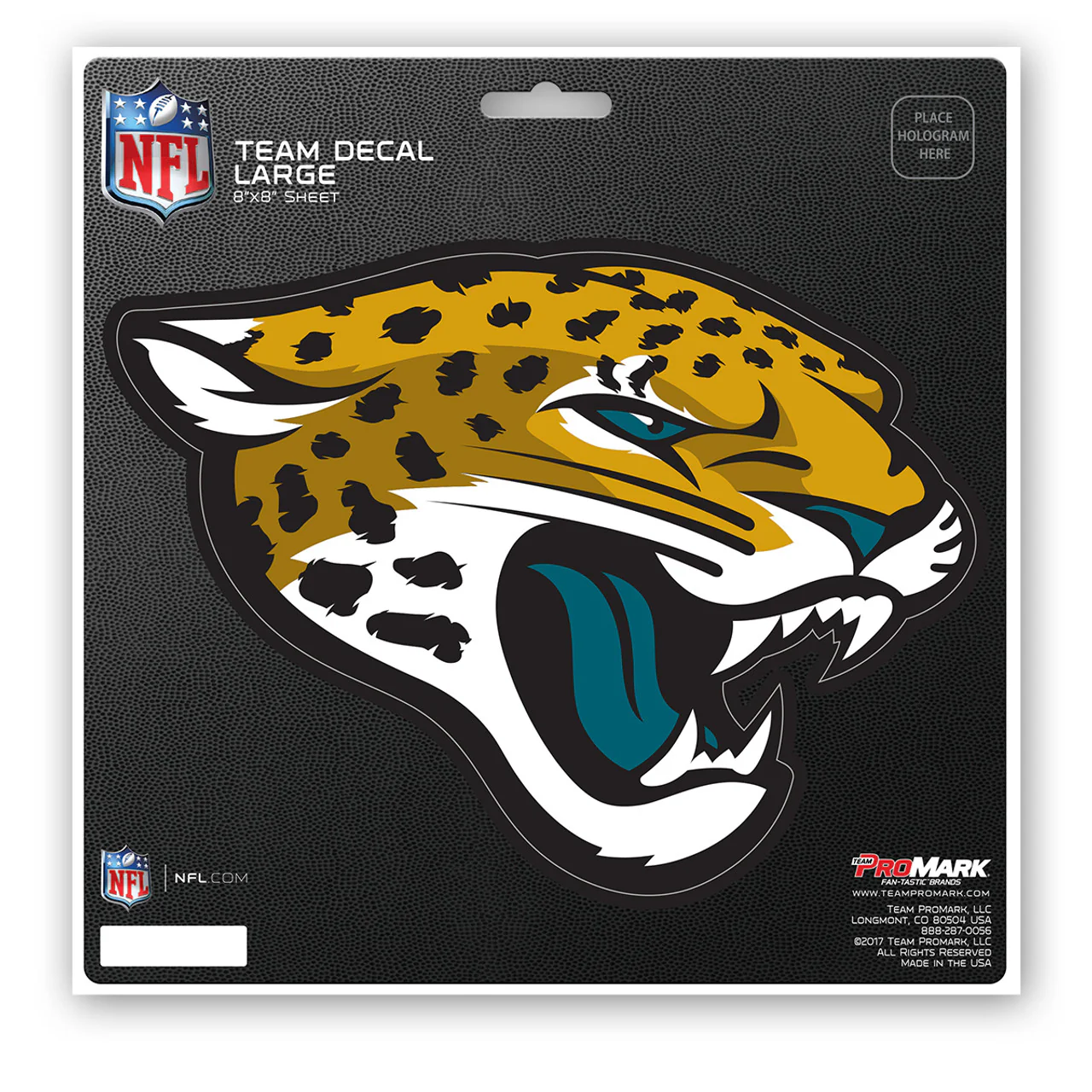 Jacksonville Jaguars Decal 8x8 Die Cut - Image 2