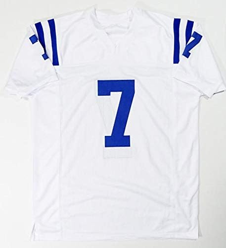 Jacoby Brissett Autographed White Pro Style Jersey - JSA Witnessed Auth *Silver - Image 2