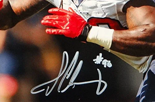 Jadeveon Clowney Autographed 8x10 Texans Red Gloves Photo- JSA Authenticated - Image 2