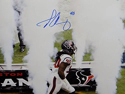 Jadeveon Clowney Autographed Houston Texans 16x20 Smoke Photo- JSA W Auth - Image 2