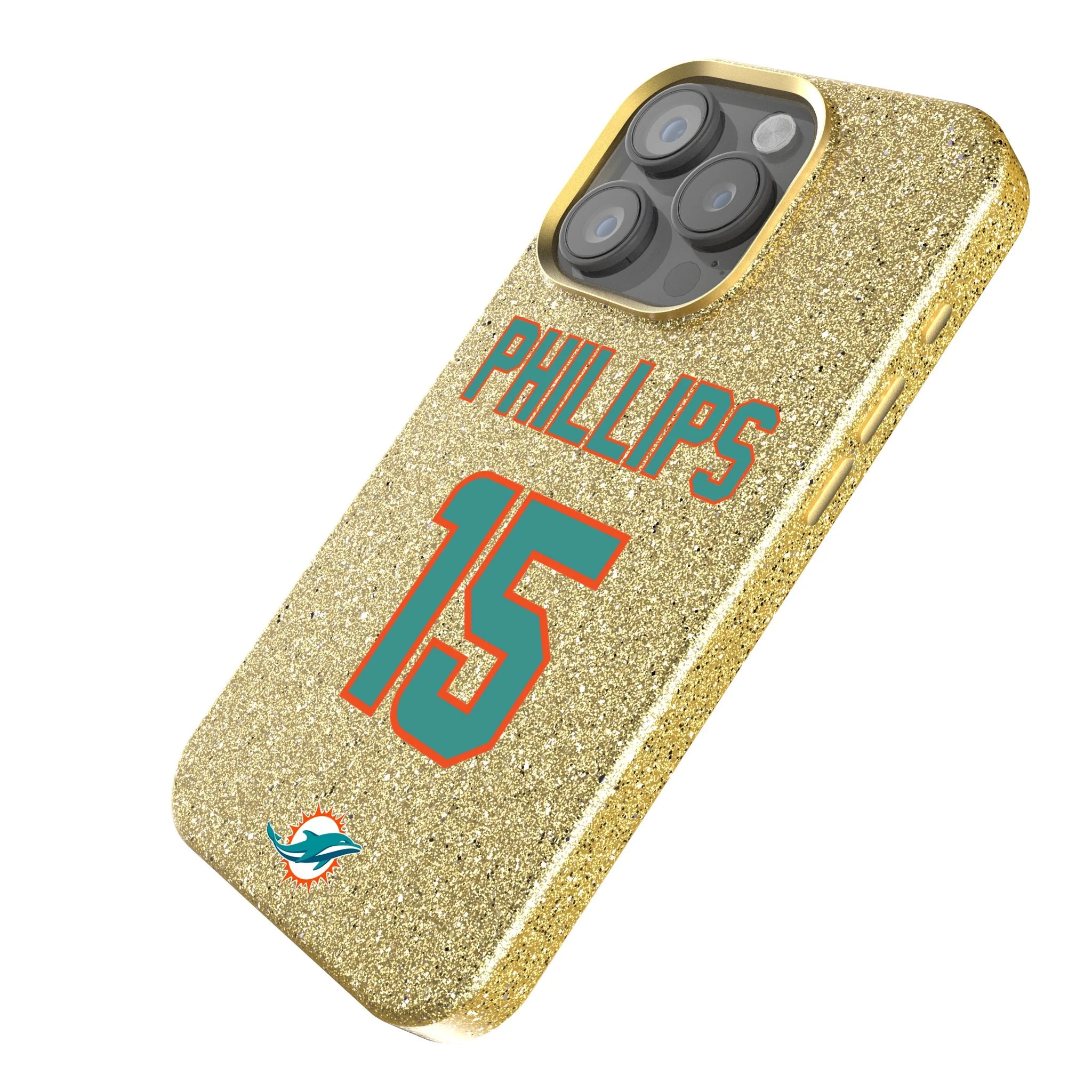 Jaelan Phillips Miami Dolphins 15 Ready Bling Phone Case - Image 2