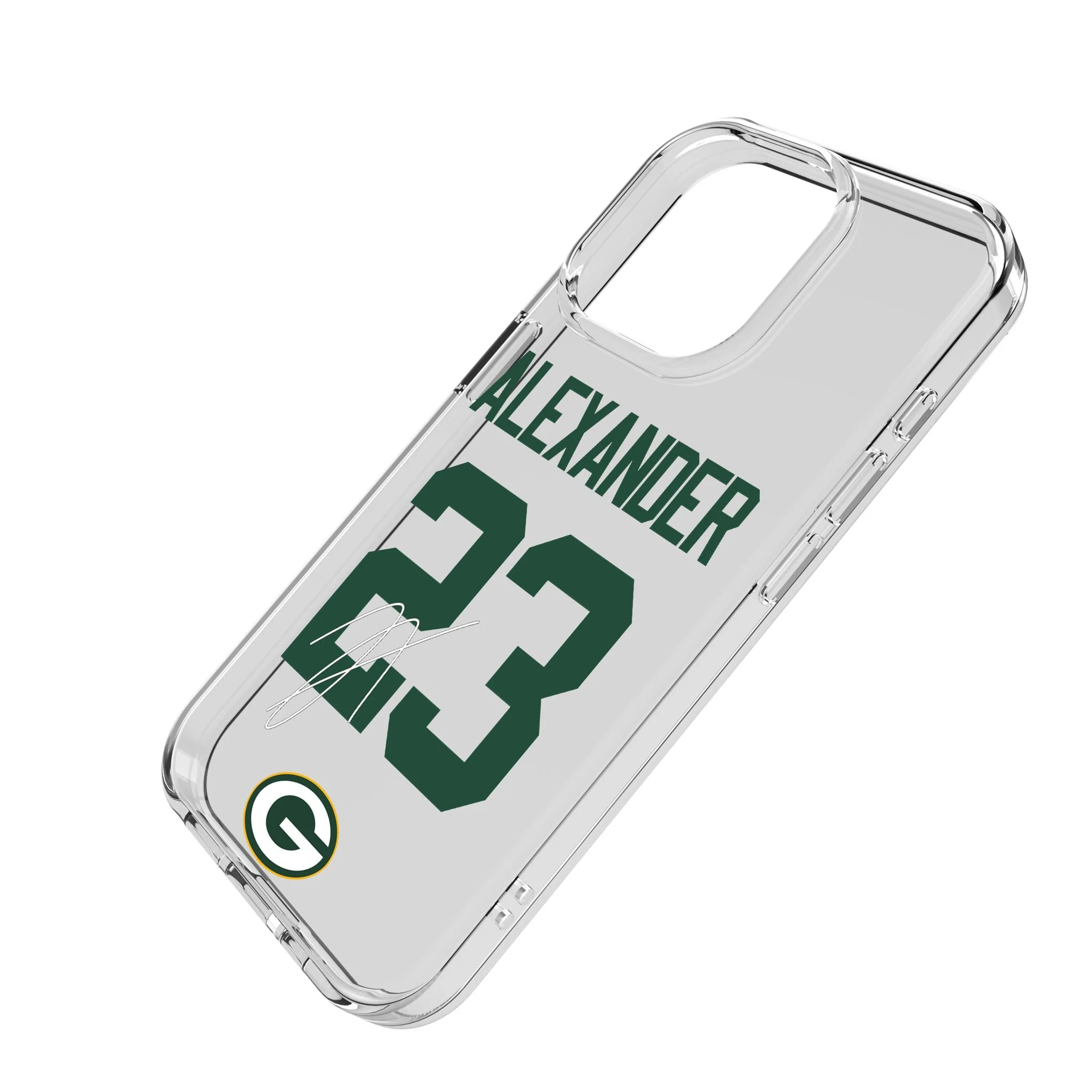 Jaire Alexander Green Bay Packers 23 Game Tactic Clear Phone Case for Apple iPhone - Image 2