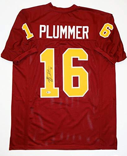 Jake Plummer Autographed Maroon College Style Jersey- Beckett Authenticated 1 - Image 2