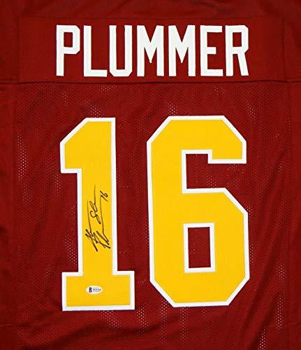 Jake Plummer Autographed Maroon College Style Jersey- Beckett Authenticated 1 - Image 3