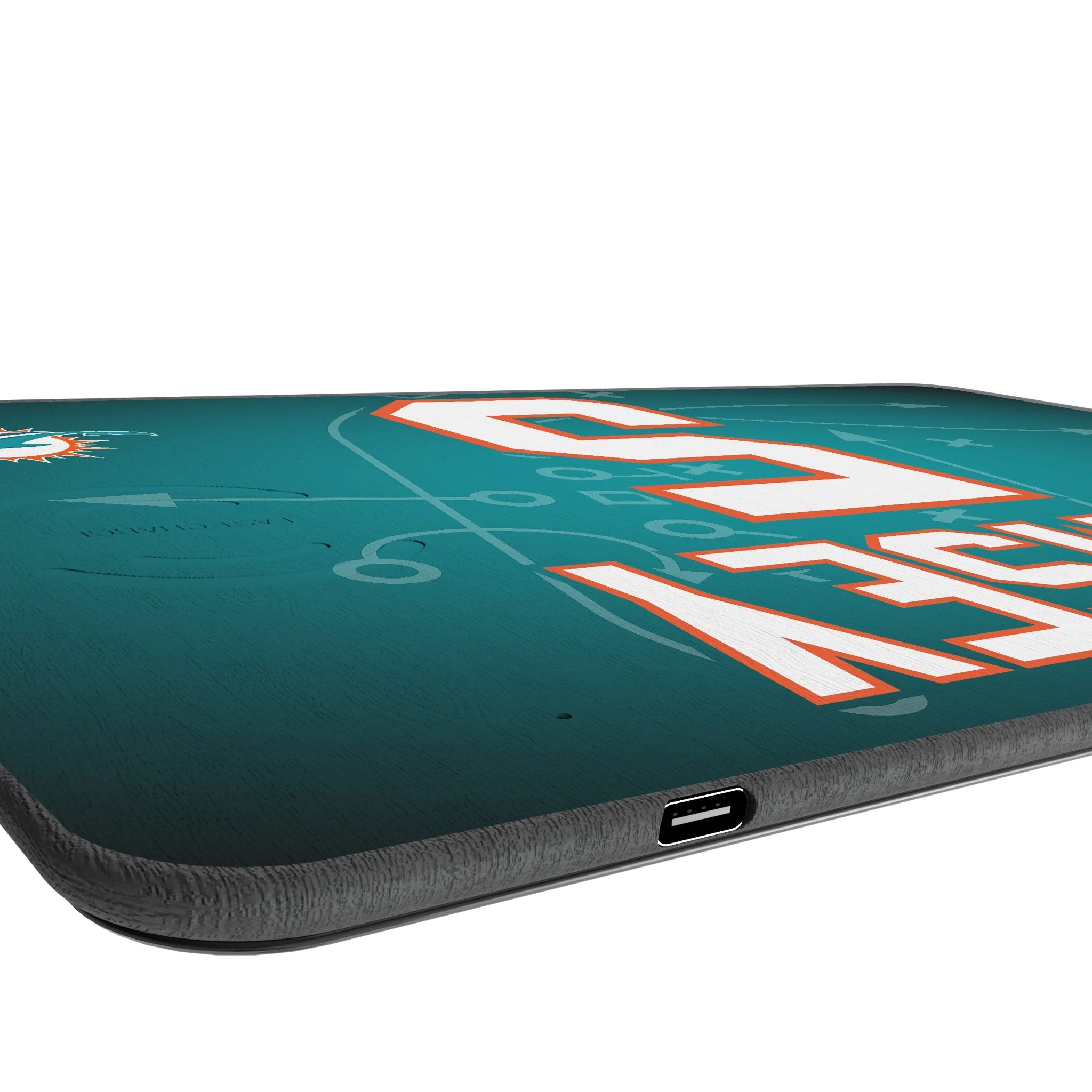 Jalen Ramsey Miami Dolphins 5 Game Tactic 15-Watt Wireless Charger and Mouse Pad - Image 3
