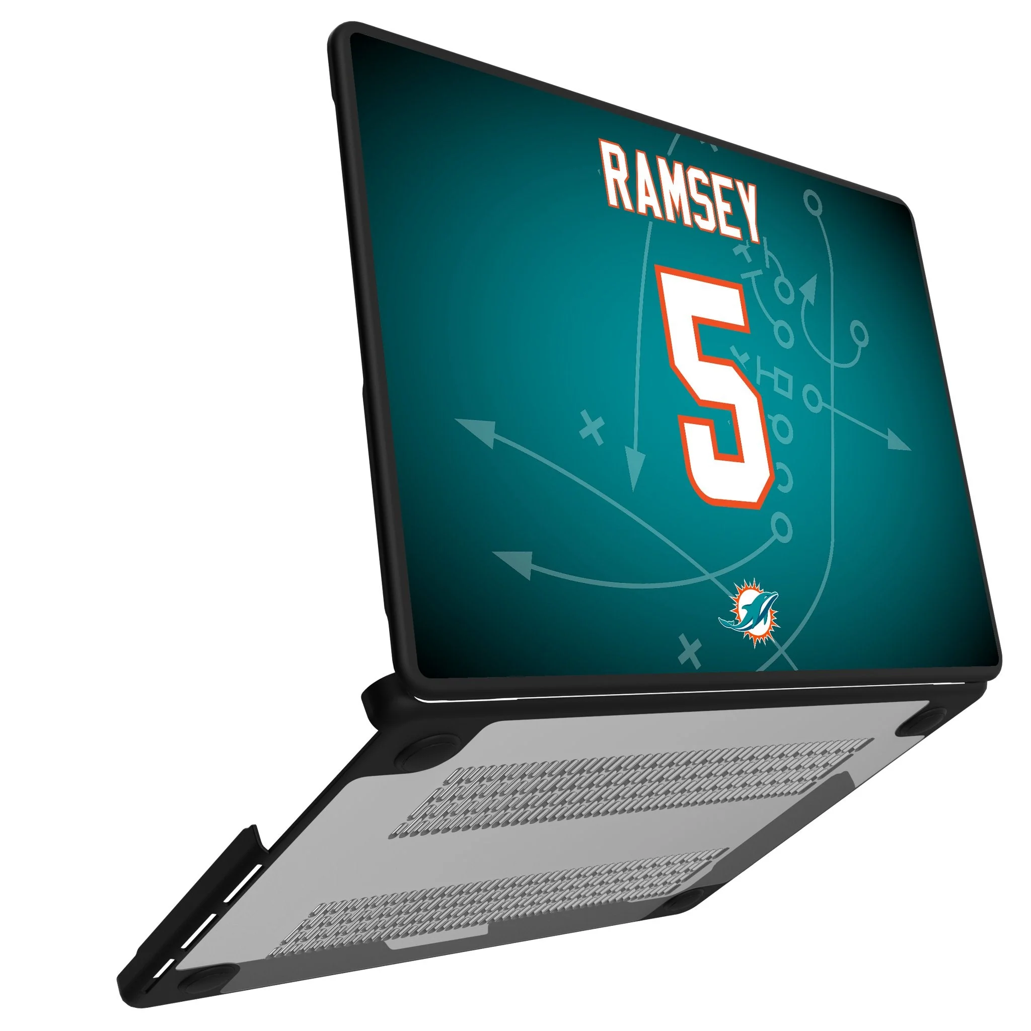 Jalen Ramsey Miami Dolphins 5 Game Tactic Laptop Case for Apple MacBook - Image 2