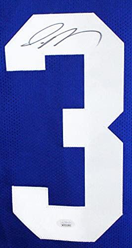 Jamal Adams Autographed Blue Pro Style Jersey- JSA Witnessed L3 - Image 3