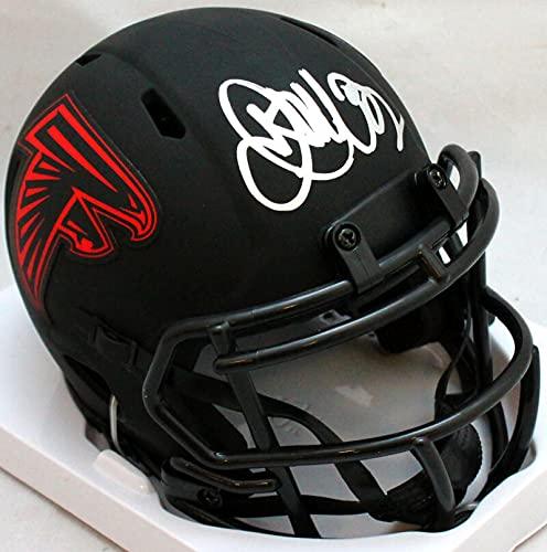 Jamal Anderson Autographed Falcons Eclipse Speed Mini Helmet- JSA W Silver