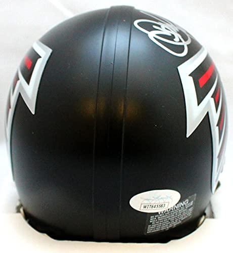 Jamal Anderson Autographed Falcons Mini Helmet- JSA W Silver - Image 2