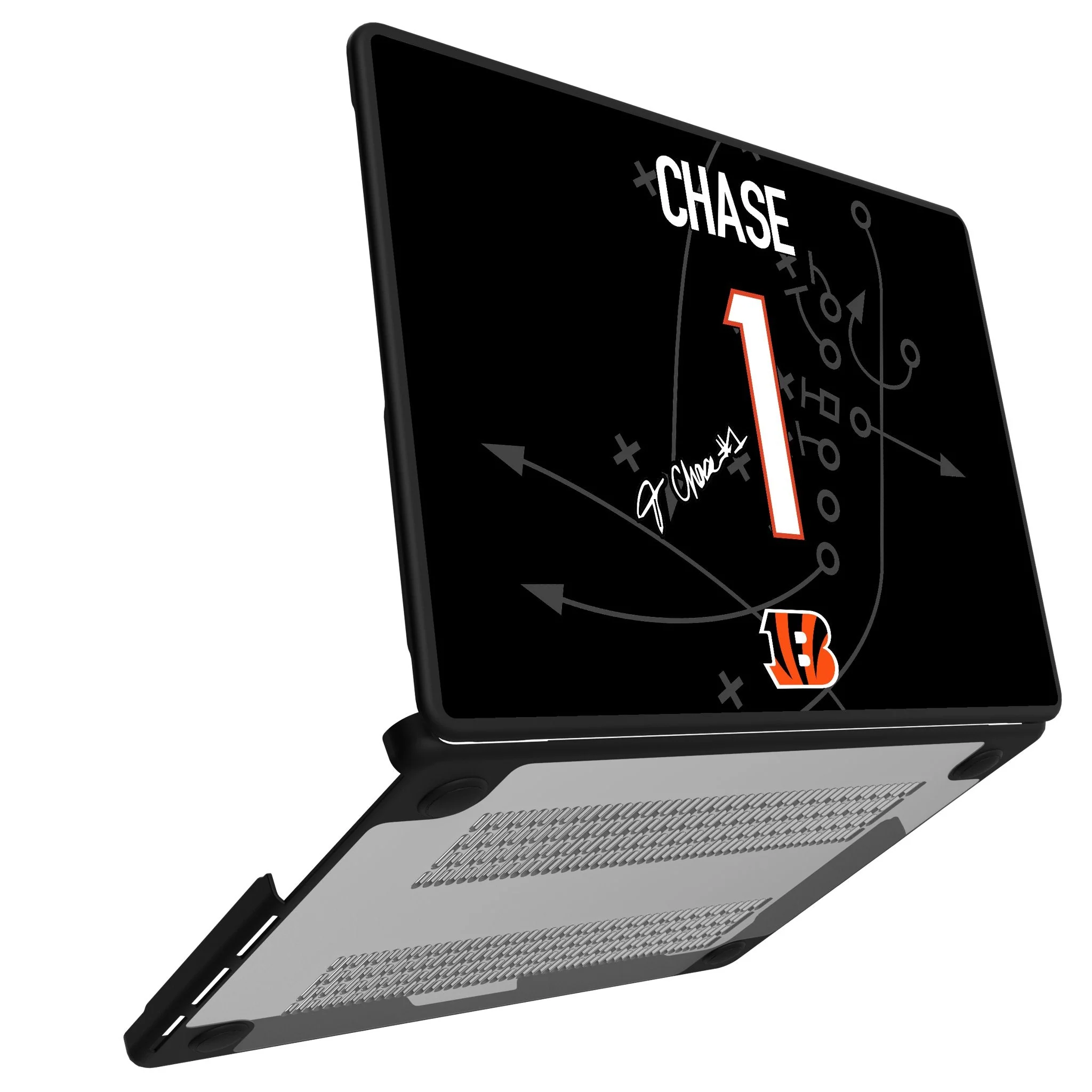 Ja'Marr Chase Cincinnati Bengals 1 Game Tactic Laptop Case for Apple MacBook - Image 2