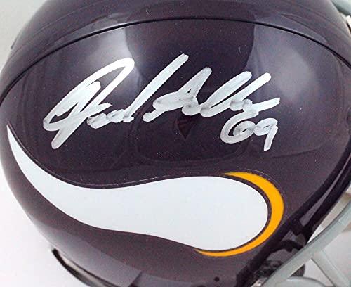 Jared Allen Autographed Minnesota Vikings 61-79 Mini Helmet- Beckett Silver - Image 3