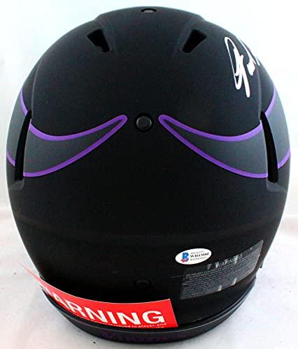Jared Allen Autographed Vikings Eclipse Speed Authentic Helmet- Beckett Silver - Image 3
