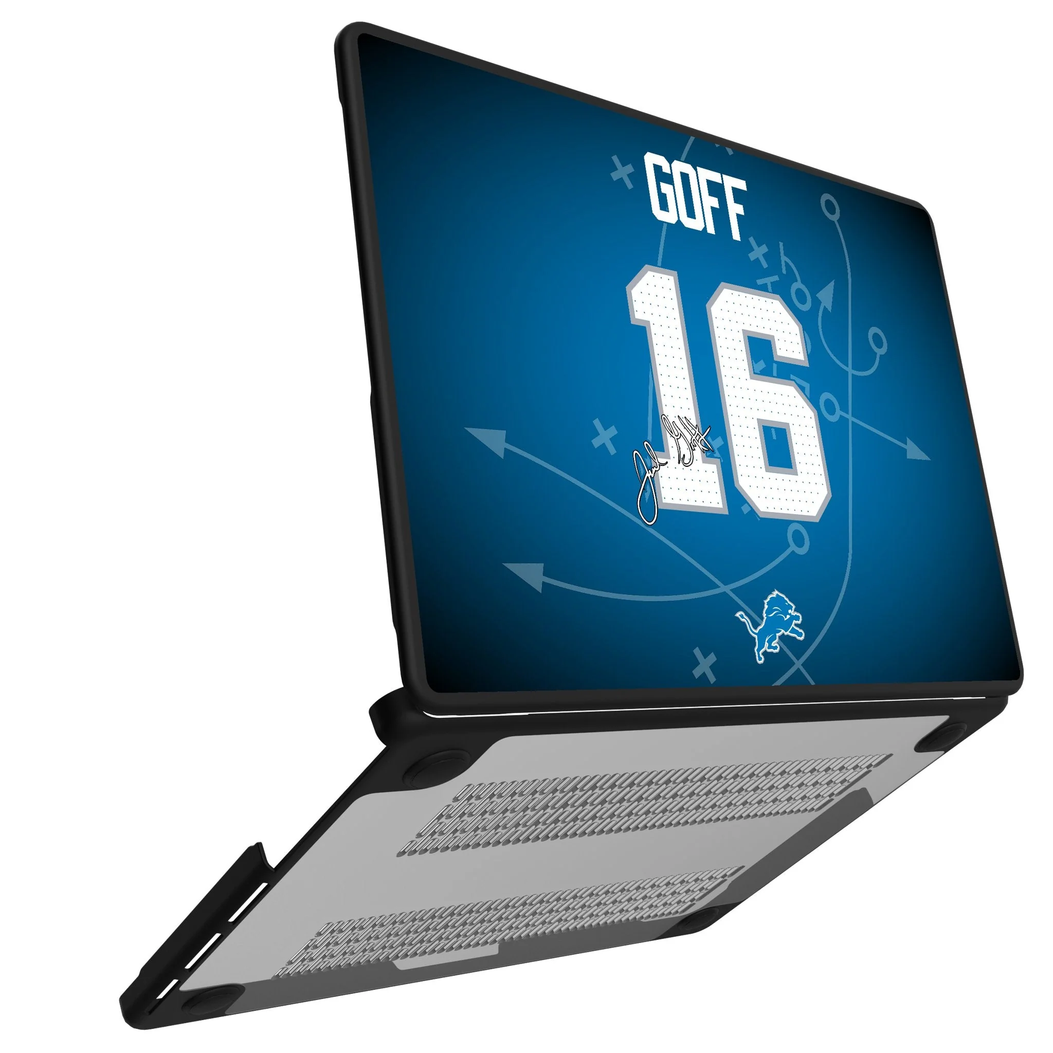 Jared Goff Detroit Lions 16 Game Tactic Laptop Case for Apple MacBook - Image 2