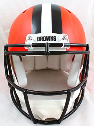 Jarvis Landry Autographed Browns F/S Speed Authentic Helmet-Beckett W Hologram Black - Image 4
