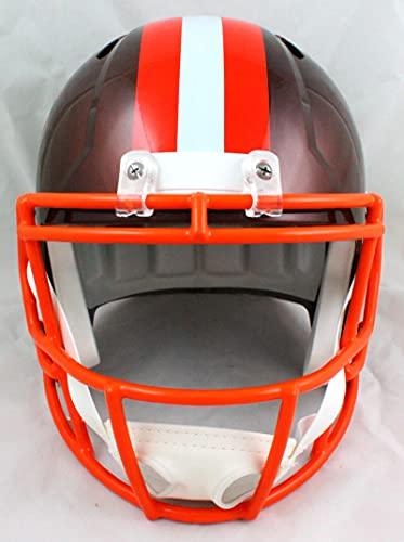 Jarvis Landry Autographed Cleveland Browns F/S Flash Speed Helmet-Beckett W Hologram Orange - Image 4