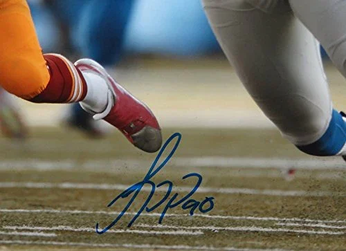 Jason Pierre Paul Autographed 8x10 Going After RG3 Photo- JSA W Authenticated - Image 2