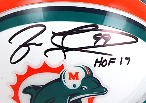 Jason Taylor Autographed Miami Dolphins 97-12 Mini Helmet w/HOF-Beckett W Hologram Black - Image 5