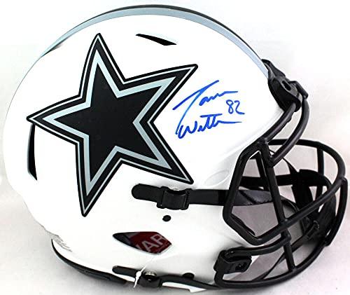 Jason Witten Autographed Dallas Cowboys Authentic Lunar FS Helmet-Beckett WBlue