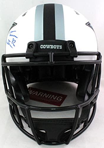 Jason Witten Autographed Dallas Cowboys Authentic Lunar FS Helmet-Beckett WBlue - Image 4