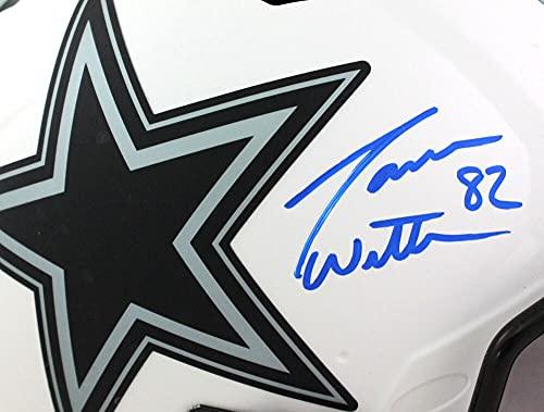 Jason Witten Autographed Dallas Cowboys Authentic Lunar FS Helmet-Beckett WBlue - Image 5