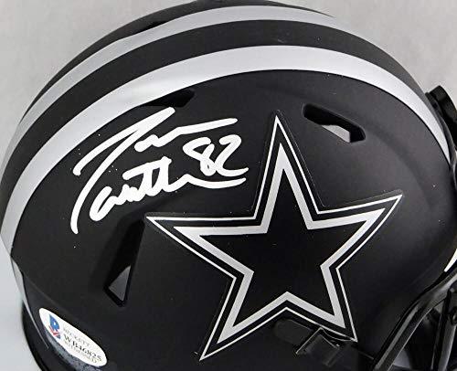 Jason Witten Autographed Dallas Cowboys Eclipse Mini Helmet- Beckett W Silver - Image 2