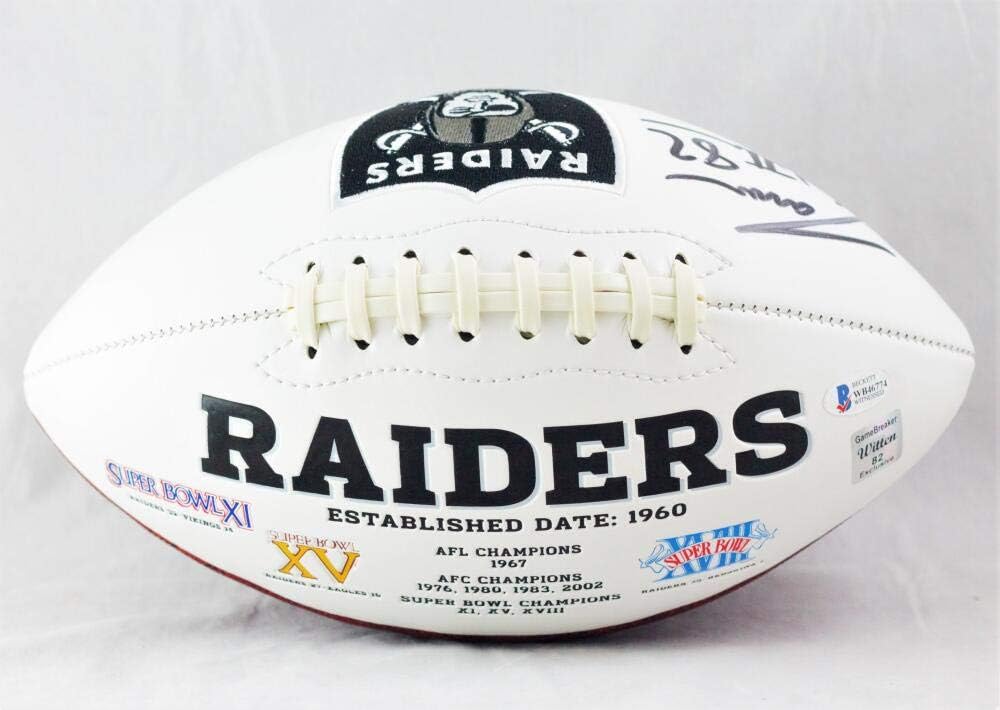 Jason Witten Autographed Las Vegas Raiders Logo Football - Beckett W Auth *Black - Image 2