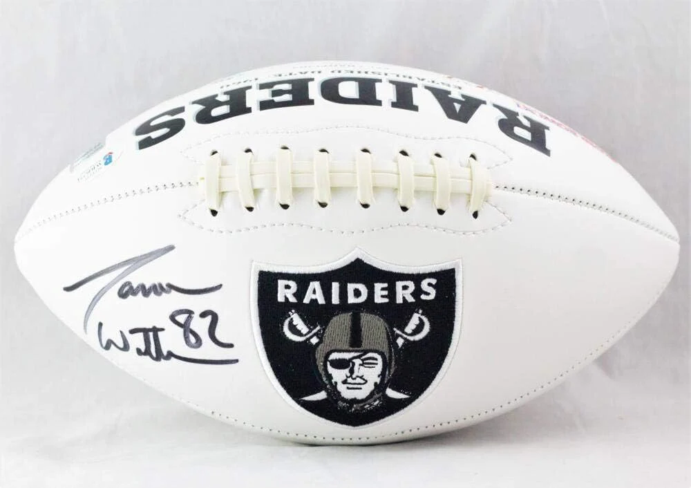 Jason Witten Autographed Las Vegas Raiders Logo Football - Beckett W Auth *Black - Image 4