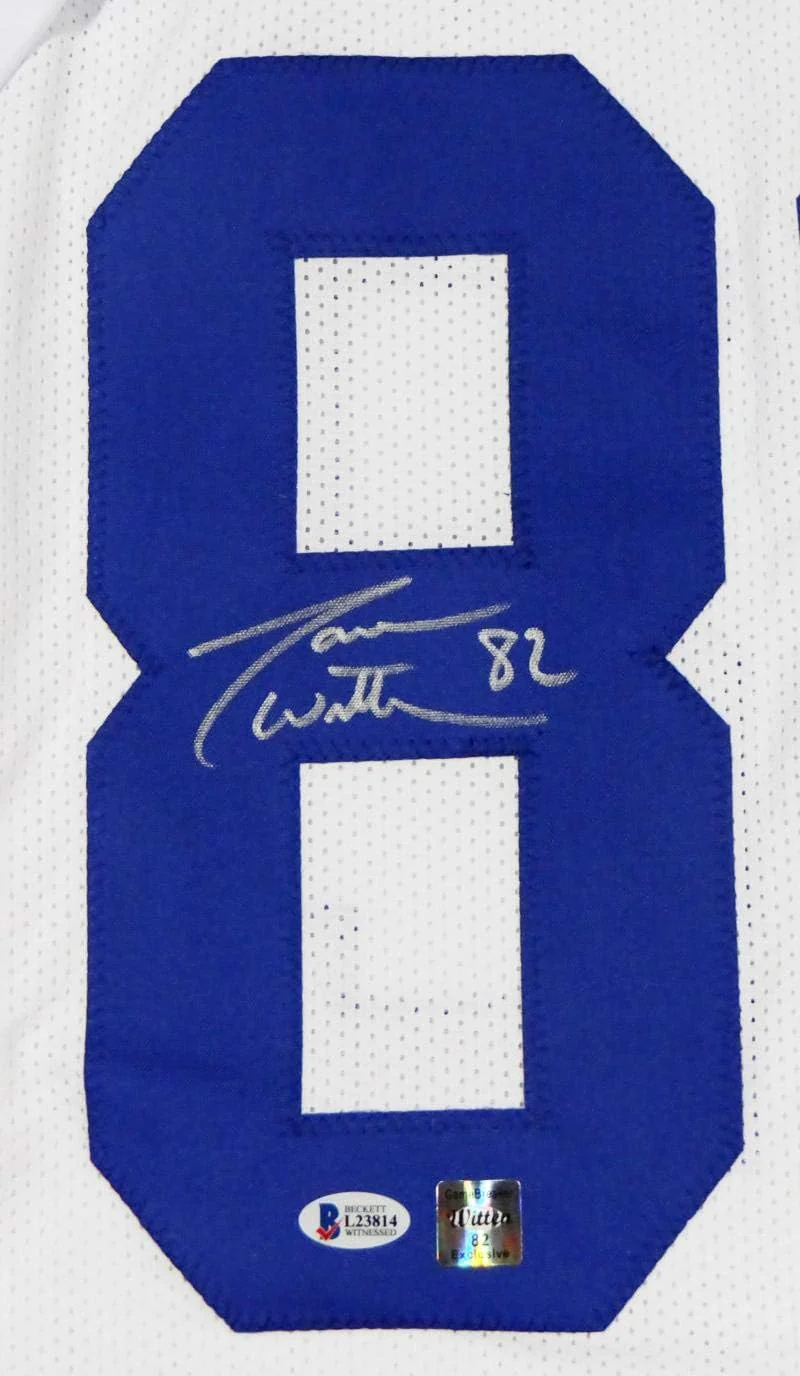Jason Witten Autographed White Pro Style Jersey- Beckett Auth 8 - Image 3