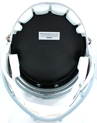 Jaxon Smith-Njigba Autographed Ohio State F/S Speed Helmet-Beckett Hologram Black - Image 4