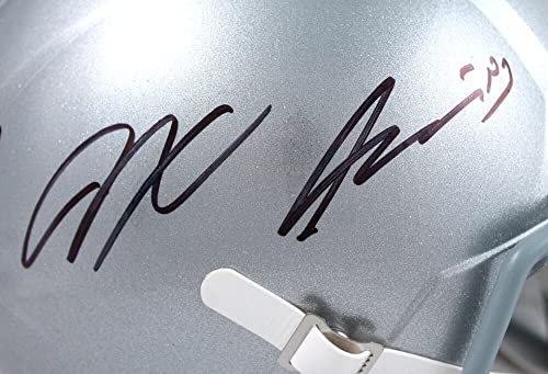 Jaxon Smith-Njigba Autographed Ohio State F/S Speed Helmet-Beckett Hologram Black - Image 7