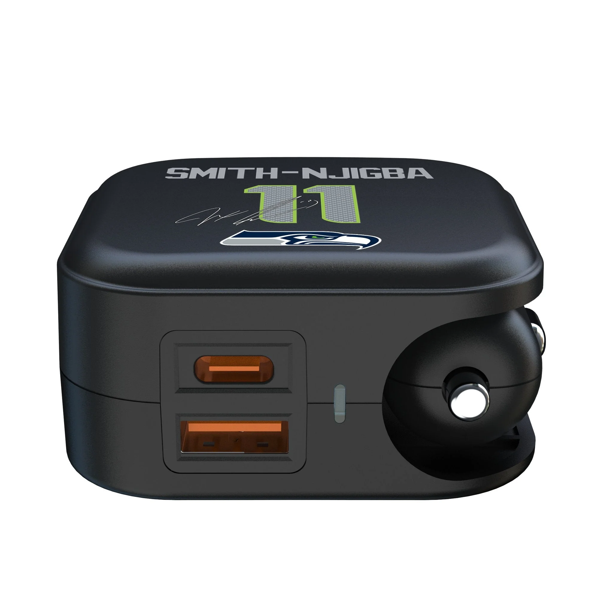 Jaxon Smith-Njigba Seattle Seahawks 11 Game Tactic 2 in 1 USB A/C Charger - Image 2