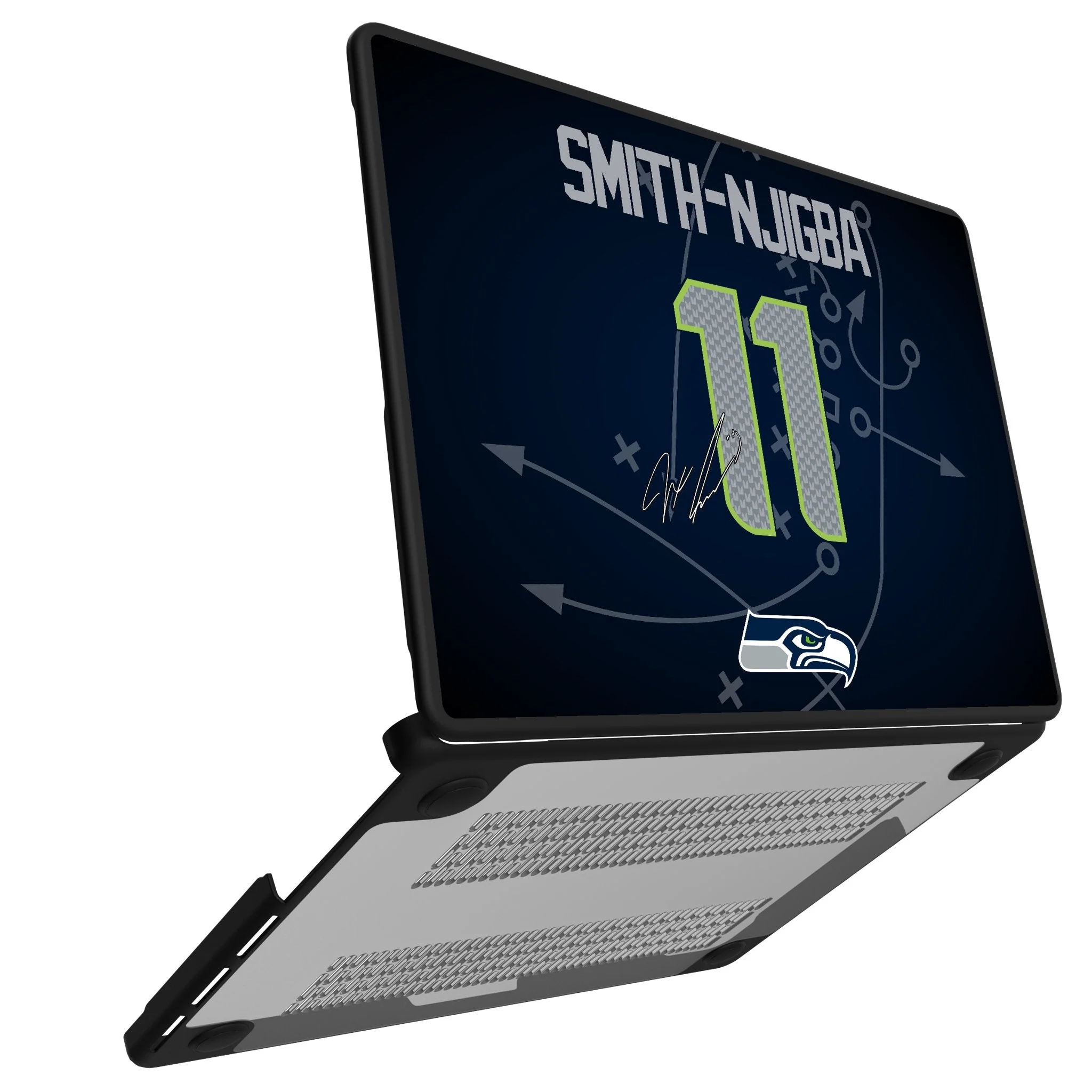 Jaxon Smith-Njigba Seattle Seahawks 11 Game Tactic Laptop Case for Apple MacBook - Image 2