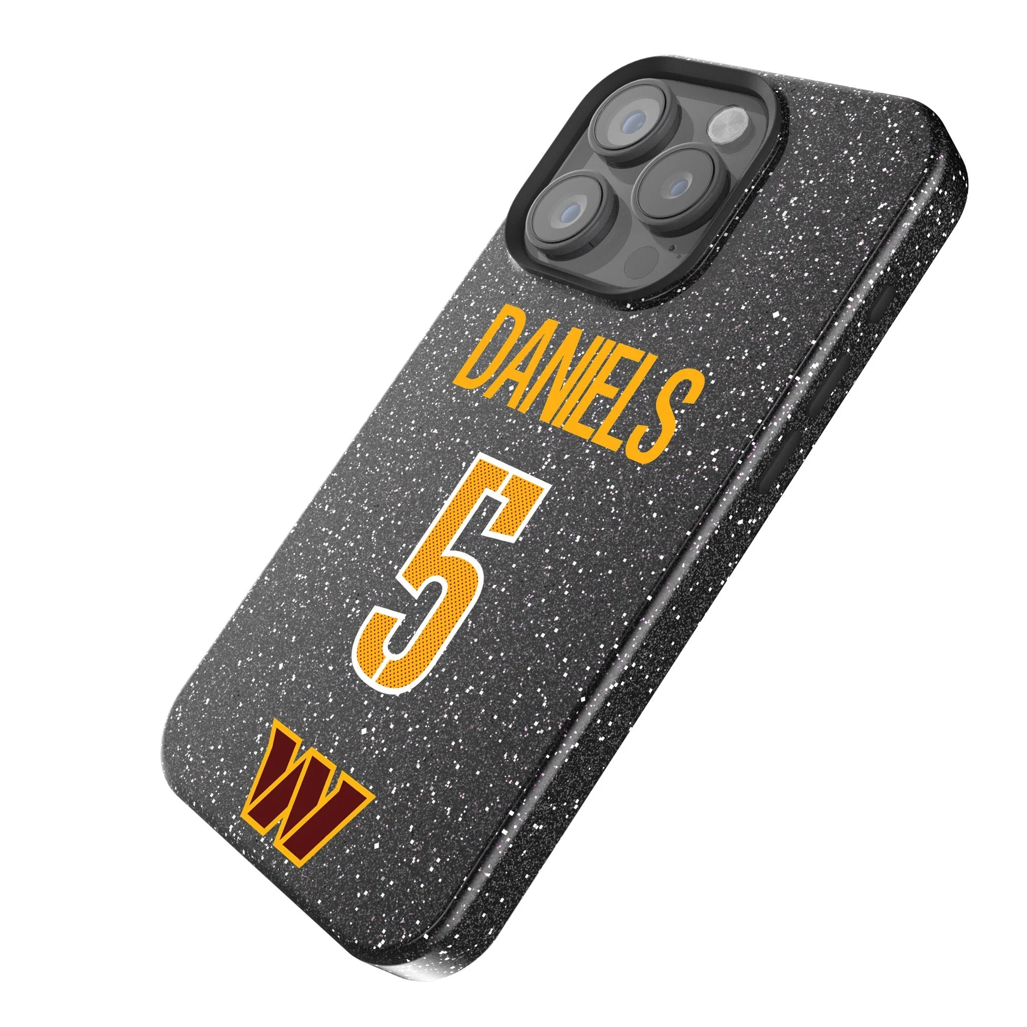 Jayden Daniels Washington Commanders 5 Ready Bling Phone Case - Image 2