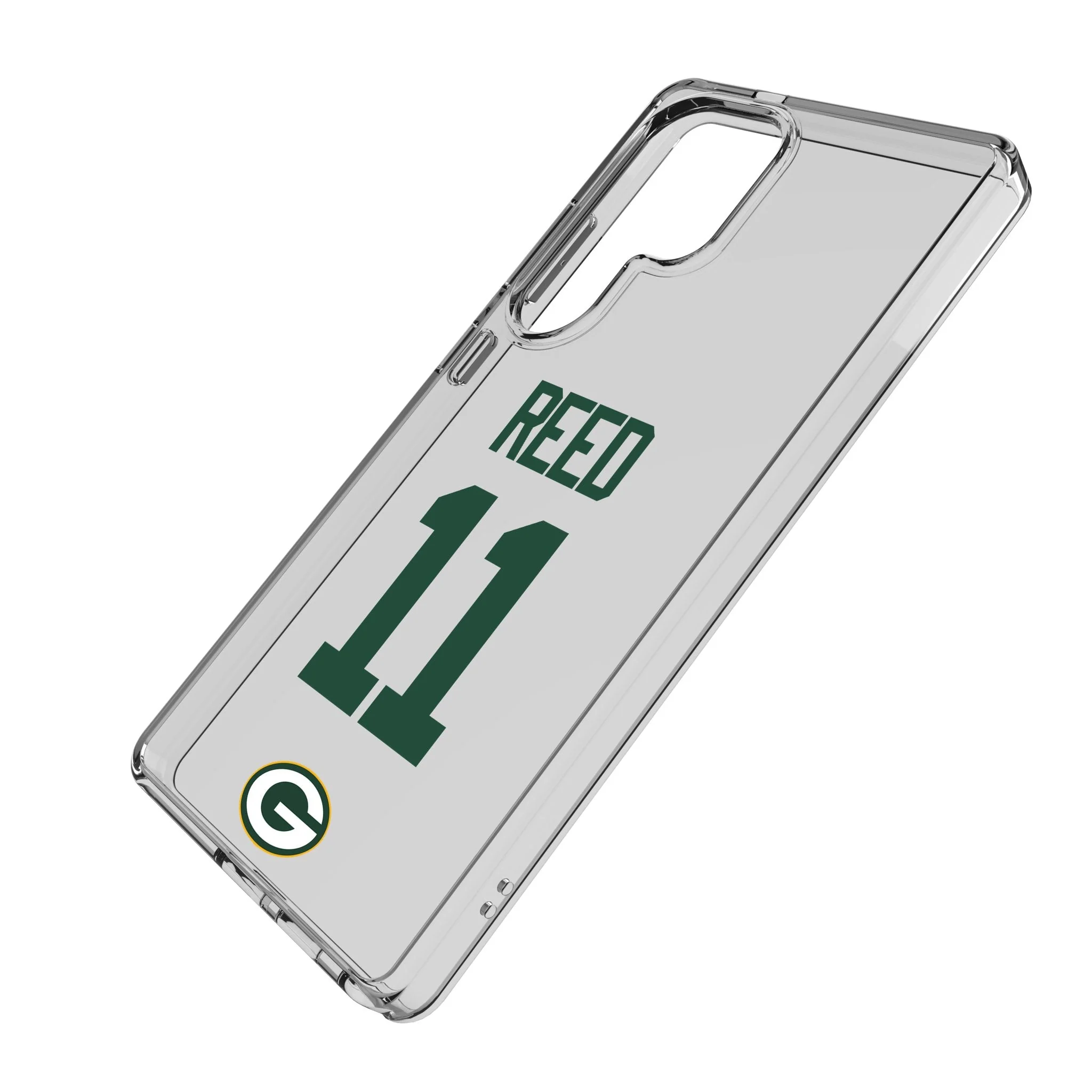 Jayden Reed Green Bay Packers 11 Game Tactic Clear Phone Case for Samsung Galaxy - Image 2