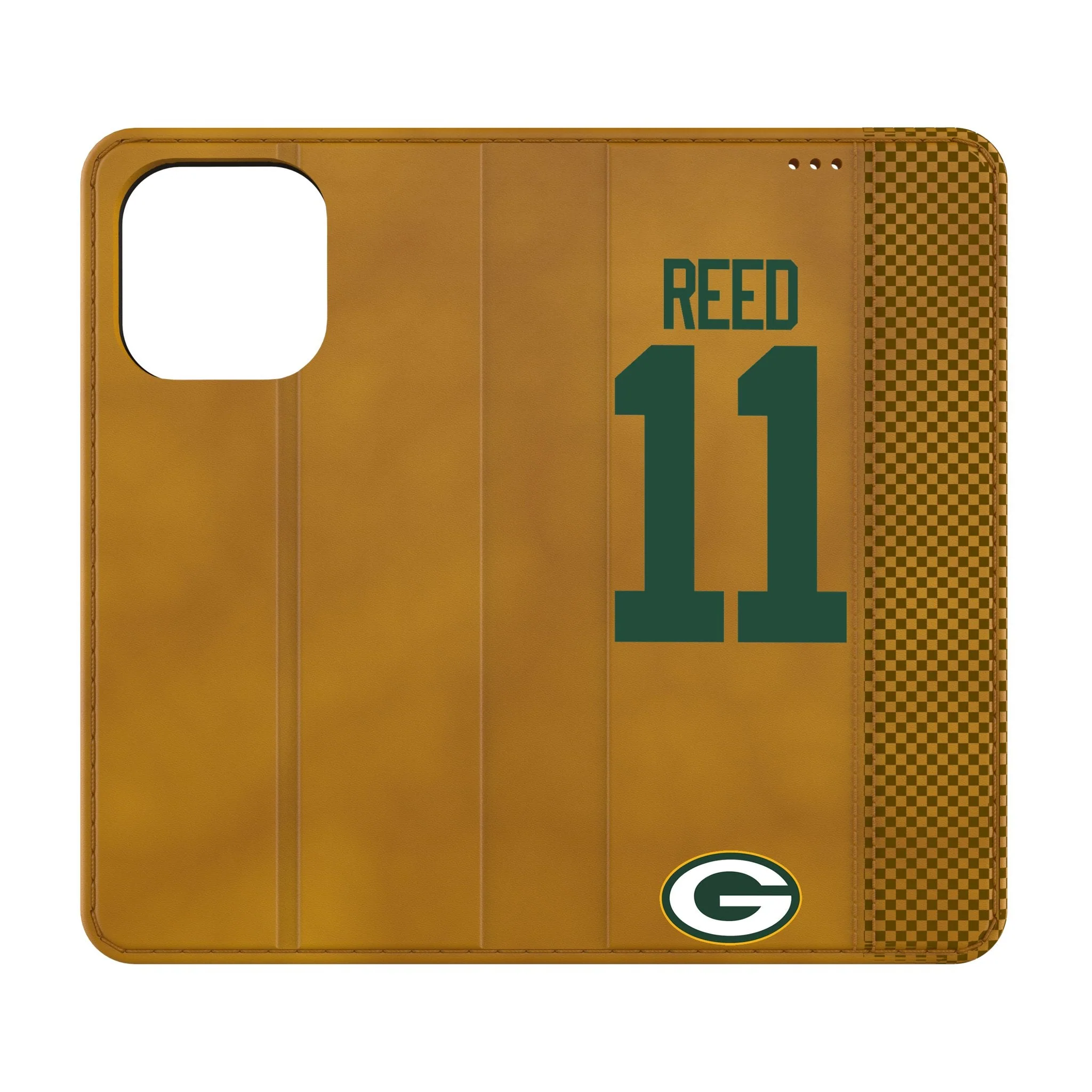 Jayden Reed Green Bay Packers 11 Game Tactic Folio Phone Case for Apple iPhone