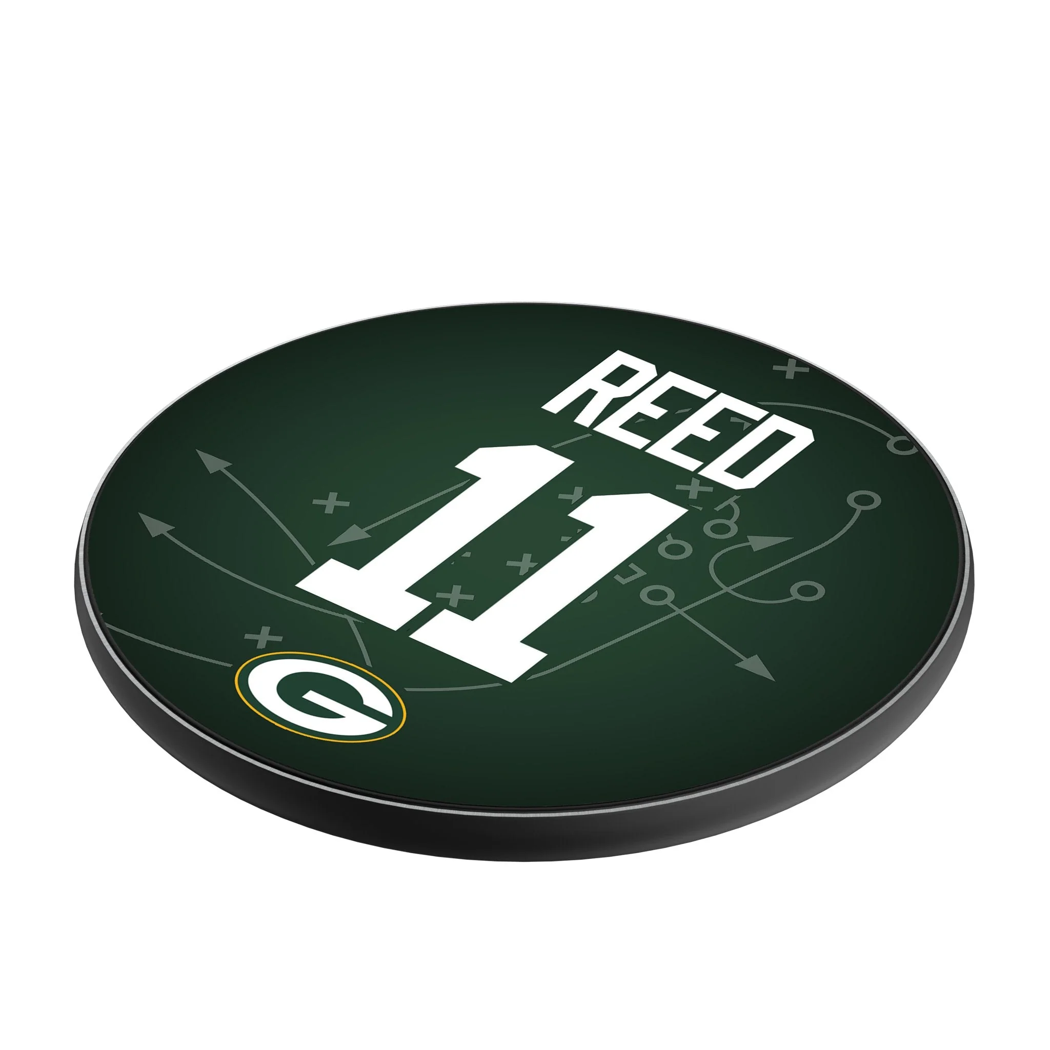 Jayden Reed Green Bay Packers 11 Ready 15-Watt Wireless Charger - Image 2