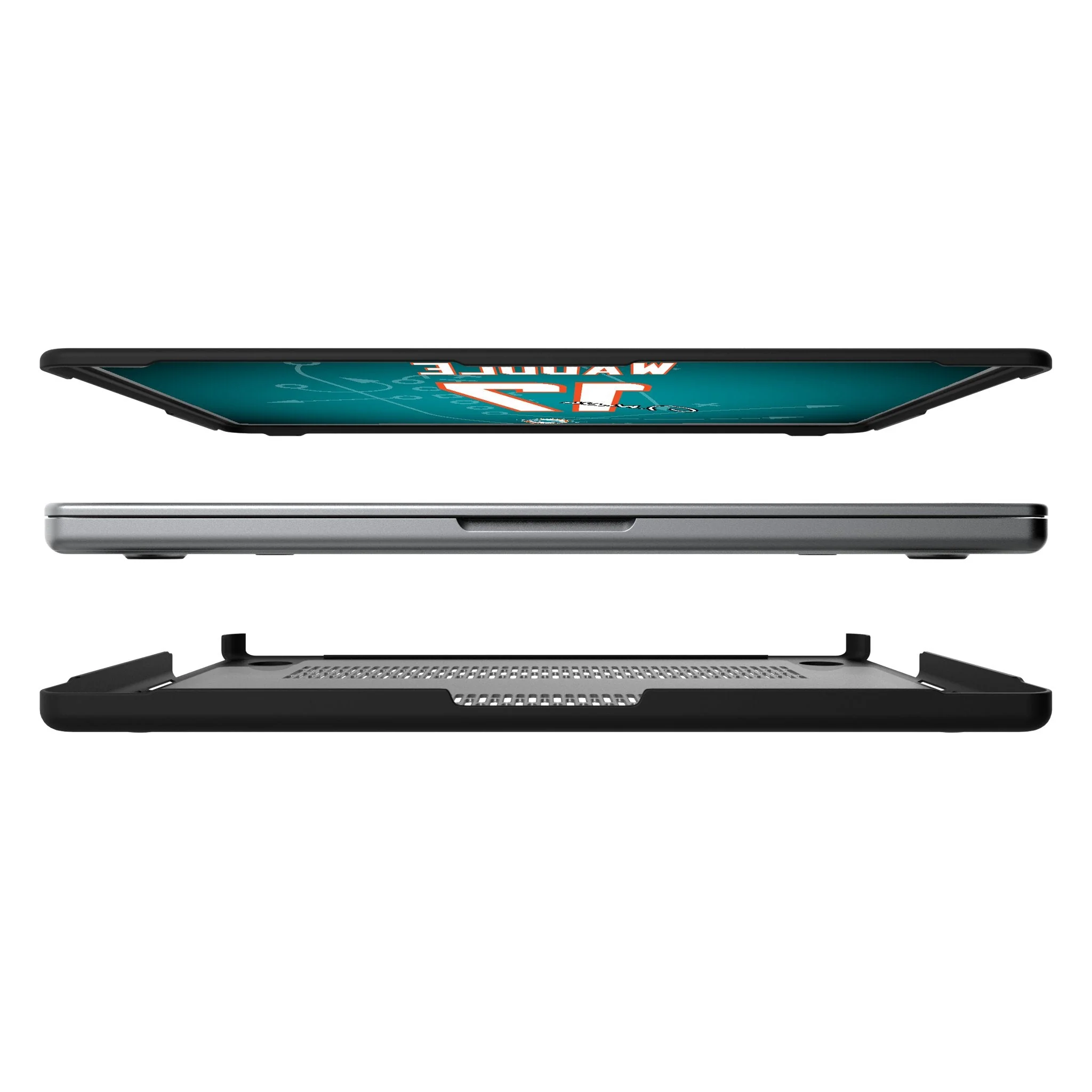 Jaylen Waddle Miami Dolphins 17 Game Tactic Laptop Case for Apple MacBook - Image 7