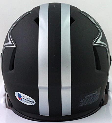 Jaylon Smith Autographed Dallas Cowboys Eclipse Mini Helmet- Beckett W Silver - Image 2