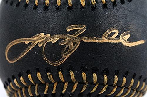 Jeff Bagwell Autographed Rawlings OML Black Baseball thick - Beckett Auth Gold - Image 3