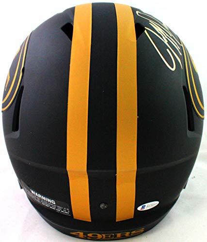 Jeff Garcia Autographed San Francisco 49ers F/S Eclipse Speed Helmet- Beckett W Auth Gold - Image 4